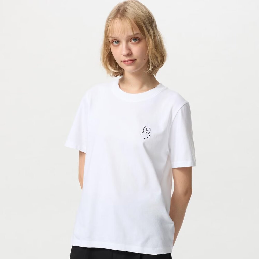 NWT Uniqlo Miffy Bunny White T-Shirt Women US Sizes XS-XL - Picture 2 of 5